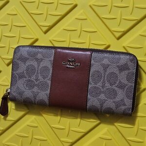 Coach Brown and Gray Wallet
